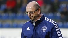 Zklamaný zlínský trenér Bohumil Páník Zklamaný zlínský trenér Bohumil Páník