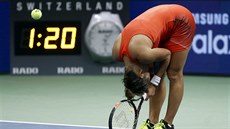 Zklamaná Barbora Strýcová v semifinále turnaje v Bielu Zklamaná Barbora Strýcová v semifinále turnaje v Bielu