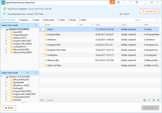 EaseUS Data Recovery Wizard Free