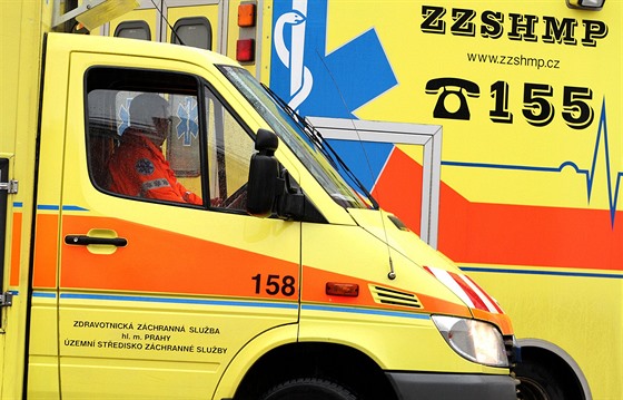 Praská záchranná sluba vyslala na místo lékae v osobním voze i posádku rychlé lékaské pomoci v sanitce. (Ilustraní snímek)