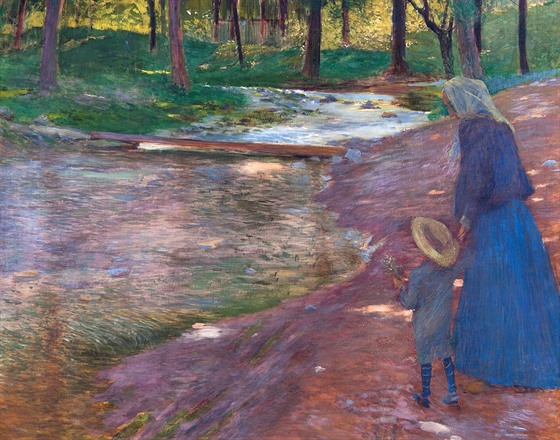 Hudeek Antonín: U potoka (z Okoe), (1899)