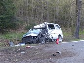 Nehoda dvou vozidel na Blanensku si vyžádala tři lidské životy (22. dubna 2017). Nehoda dvou vozidel na Blanensku si vyžádala tři lidské životy (22. dubna 2017).