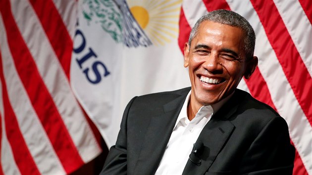 Exprezident Barack Obama ml prvn pednku od doby, co opustil Bl dm....