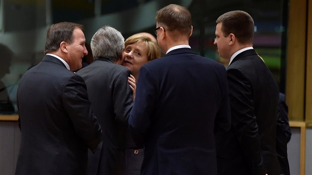 Nmeck kanclka Angela Merkelov na summitu v Bruselu (29. dubna 2017)