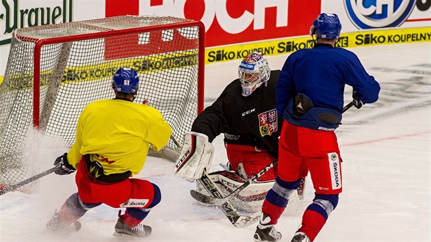 Trnink eskch hokejist v Budjovicch.