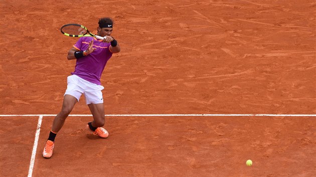 panlsk tenista Rafael Nadal bhem finle turnaje v Monte Carlu.