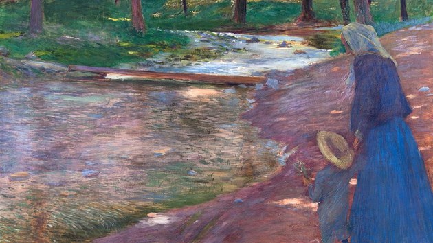 Hudeek Antonn: U potoka (z Okoe), (1899)