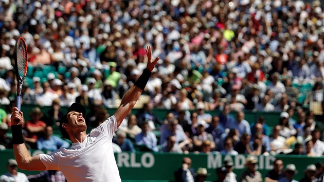 Andy Murray ve tetm kole turnaje v Monte Carlu.