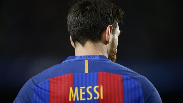Lionel Messi z Barcelony bhem tvrtfinle Ligy mistr proti Juventusu (19. dubna 2017)