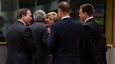 Nmecká kancléka Angela Merkelová na summitu v Bruselu (29. dubna 2017)