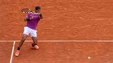 panlský tenista Rafael Nadal bhem finále turnaje v Monte Carlu.