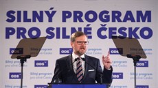 éf ODS Petr Fiala na programové konferenci ODS v Praze (22. dubna 2017)