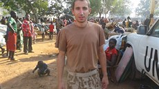 Jan Berger psobil ve Stedoafrické republice rok jako vojenský pozorovatel v...