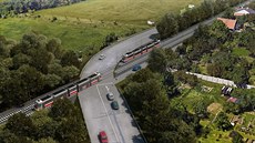 Plánovaná brněnská tramvajová trať ze Stránské skály do Líšně se má křížit s... Plánovaná brněnská tramvajová trať ze Stránské skály do Líšně se má křížit s...