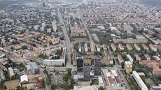Letecký pohled na Brno. Královo Pole. Letecký pohled na Brno. Královo Pole.