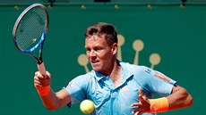 Tomá Berdych ve tetím kole turnaje v Monte Carlu.