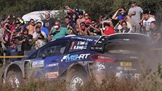 Ott Tänak při první etapě Argentinské rallye. Ott Tänak při první etapě Argentinské rallye.