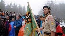 Pi poledním proslovu zaaly minulou sobotu na Ivanen pod Lysou horou padat...