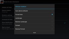 Aplikace Rotate Screen Orientation vdy vynutí správné otoení obrazu na...