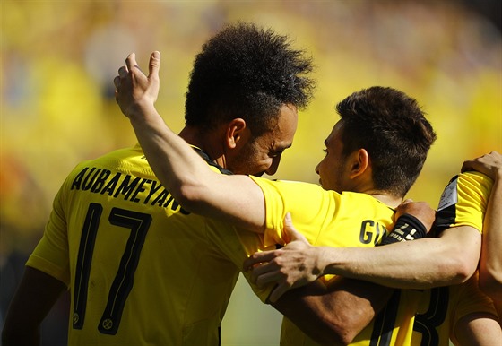 Radost fotbalist Dortmundu - ilustraní foto.