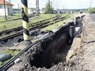 Letecká bomba z války zastavila vlakový provoz v Plzni. (6. kvtna 2017)