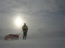 Adam Závika na trati závodu Lapland Extreme Challenge ve Finsku.