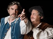Lane Davies a Jerry Winsett jako Don Quijote a Sancho Panza Lane Davies a Jerry Winsett jako Don Quijote a Sancho Panza