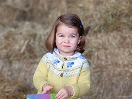 Princezna Charlotte na snímku, který vyfotila její matka Kate u píleitosti...