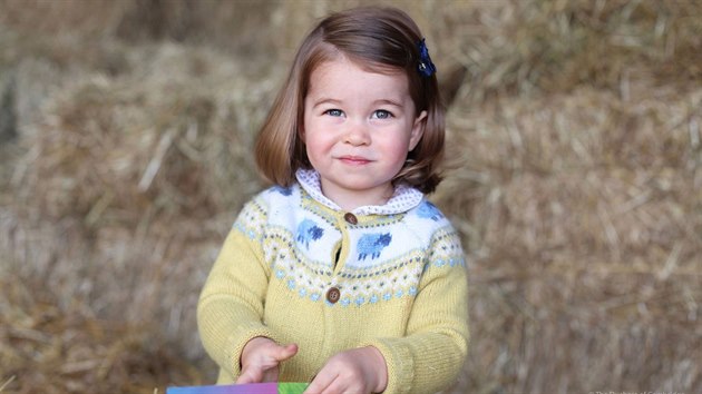 Princezna Charlotte na snímku, který vyfotila její matka Kate u píleitosti...