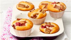 Vanilkové muffiny s rebarborou Vanilkové muffiny s rebarborou