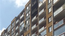 Požár bytu v devátém patře panelového domu Bohnicích (3.5.2017) Požár bytu v devátém patře panelového domu Bohnicích (3.5.2017)
