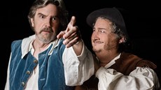 Lane Davies a Jerry Winsett jako Don Quijote a Sancho Panza Lane Davies a Jerry Winsett jako Don Quijote a Sancho Panza