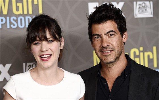 Zooey Deschanelová a Jacob Pechenik (Los Angeles, 2. bezna 2016)