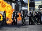 Protesty svírají Venezuelu mnoho týdn (10. kvtna 2017)
