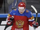 Dmitrij Orlov slaví ruský gól.