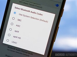 Android O pin podporu pro bezdrtov penos Hi-Res audia pes Bluetooth i...