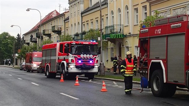 nik chloru v jednom z hotelovch baznu ve Frantikovch Lznch eili v ptek dopoledne chebt hasii.