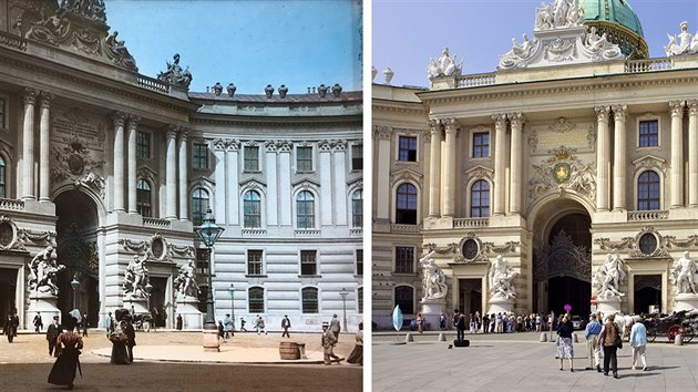 Brno do csaskho palce (Hofburg) ve Vdni