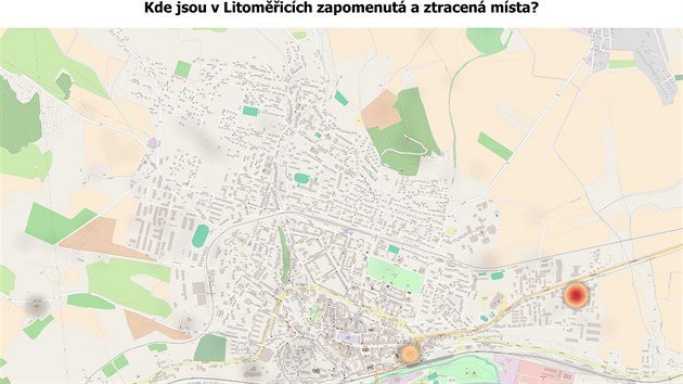 Pocitov mapa Litomic.