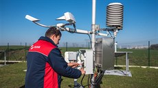 Montáž nové stanice měření radiace. Montáž nové stanice měření radiace.