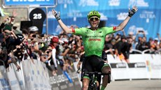 Andrew Talansky se raduje v cíli páté etapy závodu Kolem Kalifornie. Andrew Talansky se raduje v cíli páté etapy závodu Kolem Kalifornie.