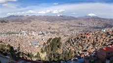 Unikátní panorama bolívijské metropole La Paz