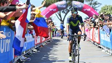 Nairo Quintana na startu 11. etapy Gira.