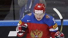 Dmitrij Orlov slaví ruský gól. Dmitrij Orlov slaví ruský gól.