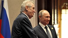 Prezident Miloš Zeman při schůzce s Vladimírem Putinem, která se konala v... Prezident Miloš Zeman při schůzce s Vladimírem Putinem, která se konala v...