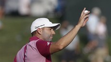 Španělský golfista Sergio García po úspěšné ráně. Španělský golfista Sergio García po úspěšné ráně.
