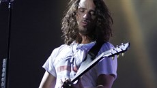 Zpvák Chris Cornell na festivalu Lollapalooza  v roce 2010