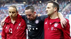 Franck Ribery z Bayernu Mnichov kvli zranní nedohrál duel s Lipskem, hit...