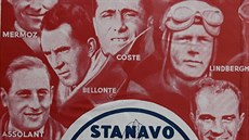 Pokořitelé Atlantiku v kokpitech letadel Costes, Bellonte a Lindbergh v reklamě... Pokořitelé Atlantiku v kokpitech letadel Costes, Bellonte a Lindbergh v reklamě...