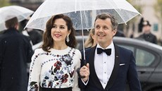 Dánský korunní princ Frederik a korunní princezna Mary (Oslo, 10. kvtna 2017)